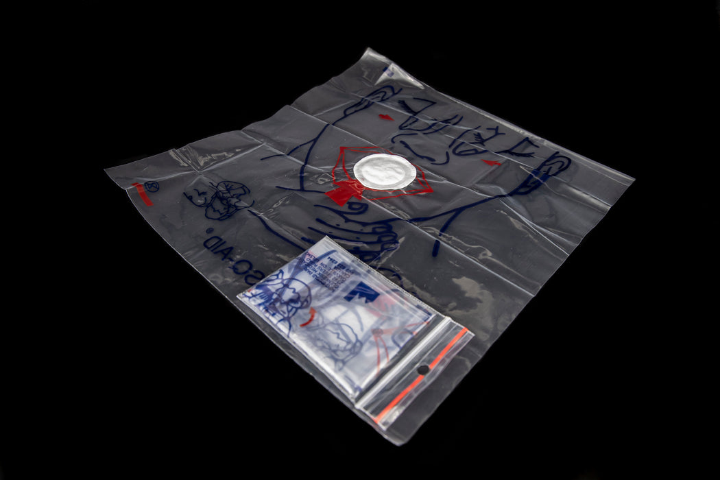 Face Print CPR Training Shield in Individual Bag